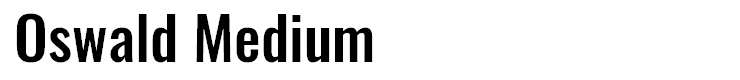 Oswald Medium