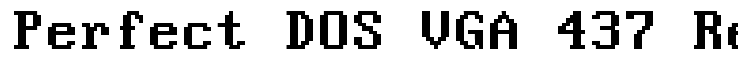 Perfect DOS VGA 437 Regular