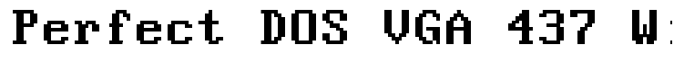 Perfect DOS VGA 437 Win Regular