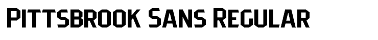 Pittsbrook Sans Regular