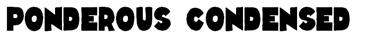 Ponderous Condensed