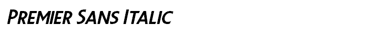 Premier Sans Italic