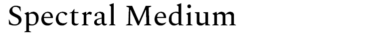 Spectral Medium