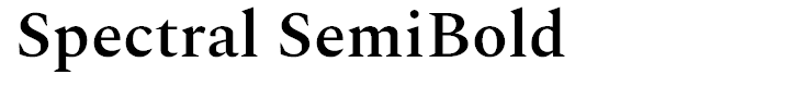 Spectral SemiBold