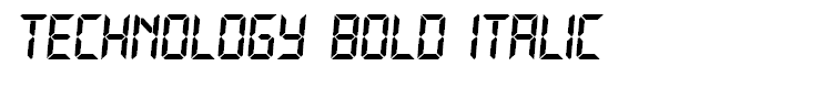 Technology Bold Italic