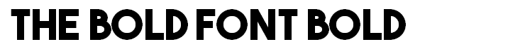 The Bold Font Bold