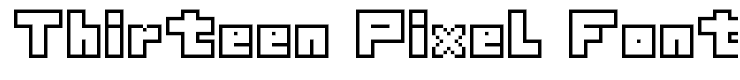 Thirteen Pixel Fonts Regular
