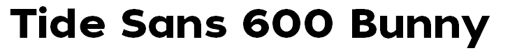 Tide Sans 600 Bunny