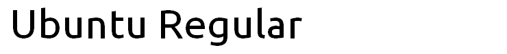 Ubuntu Regular