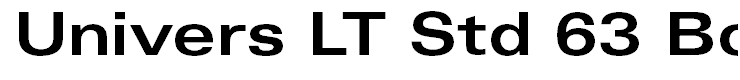 Univers LT Std 63 Bold Extended