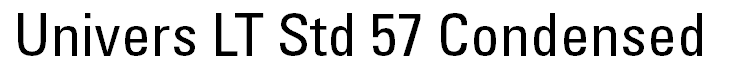 Univers LT Std 57 Condensed