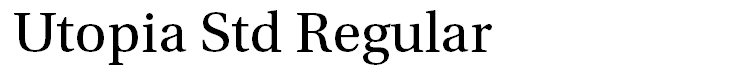 Utopia Std Regular