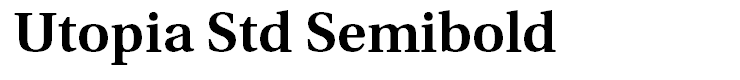 Utopia Std Semibold