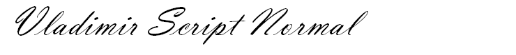 Vladimir Script Normal
