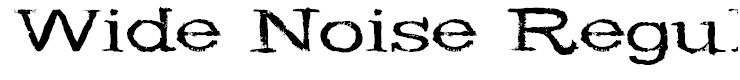 Wide Noise Regular